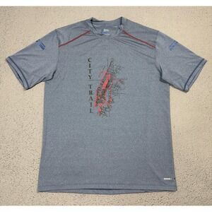 Salomon AdvancedSkin ActiveDry Shirt Mens Large Blue Short Sleeve Running Top
